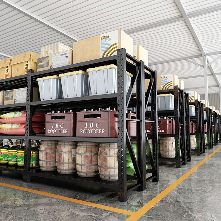 Adjustable Medium Warehouse Racking Durable Steel Efficient Warehouse Medium Shelf Pallet Racking