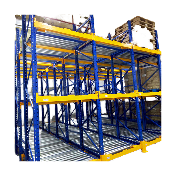 High Capacity Heavy Duty Adjustable Powder Coated Steel 4-Layer/5 Layer Gravity Flow Racks Warehouse Storage Carton Flow Rack