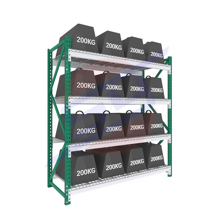 Customizable Heavy Duty Racking 4 Tiers Adjustable Metal Steel Beam Type Industrial Pallet Racking Storage Racks