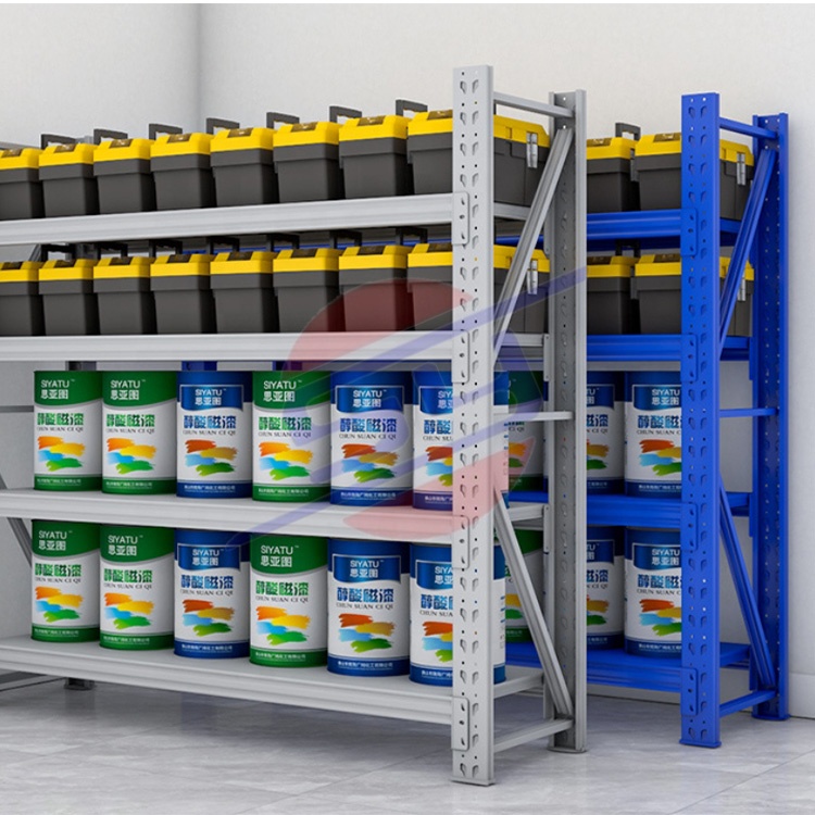 Best Selling Factory Racking 4 Tiers Adjustable High Quality Metal 200kg Capacity Powder Coated Storage Racks