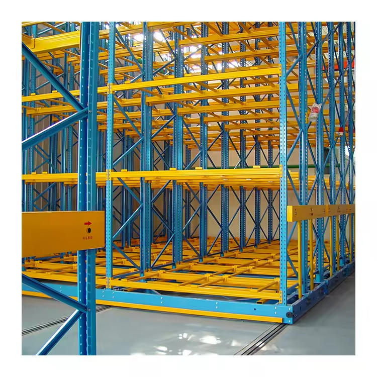 Warehouse Movable Racking System Electric Metal Sheet Vertical Mobile Storage Shelving Units Slip Archiv Shelving