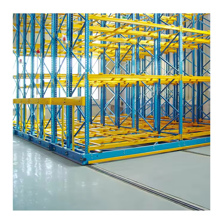 Warehouse Movable Racking System Electric Metal Sheet Vertical Mobile Storage Shelving Units Slip Archiv Shelving