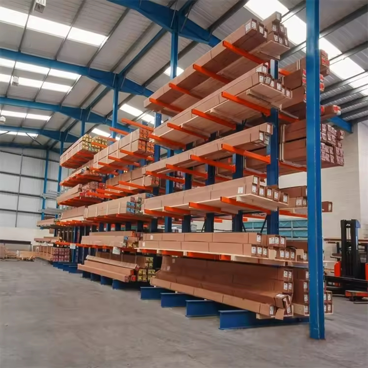 Factory Price Cantilever Material Rack Heavy Duty Cantilever Racks Warehouse Cantilever Racking for Rebar Storage