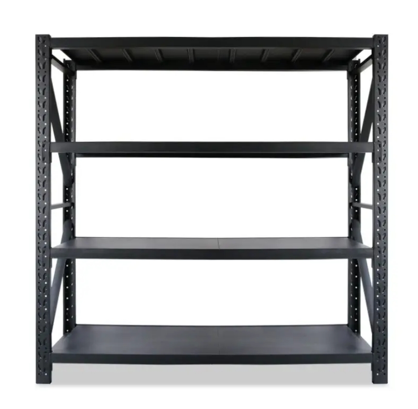 Adjustable Heavy Duty 4 Tier Steel Boltless Quick Mounting Corrosion Protection Storage Shelves for Warehouses