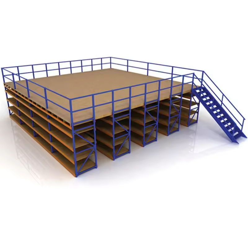 CE Certified Steel Platform Floor System High Density Industrial Manufacturers Warehouse Storage Mezzanine Platform