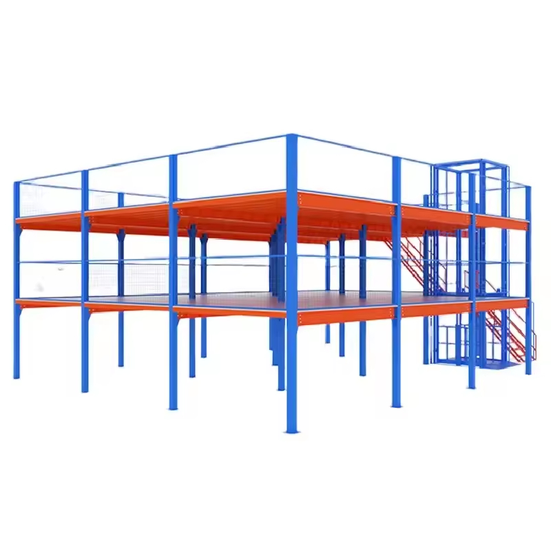 1 2 3T Warehouse Racks Heavy Duty Mezzanine 12345 Square Meter Steel Platform Mezzanine Second Floor Racking System