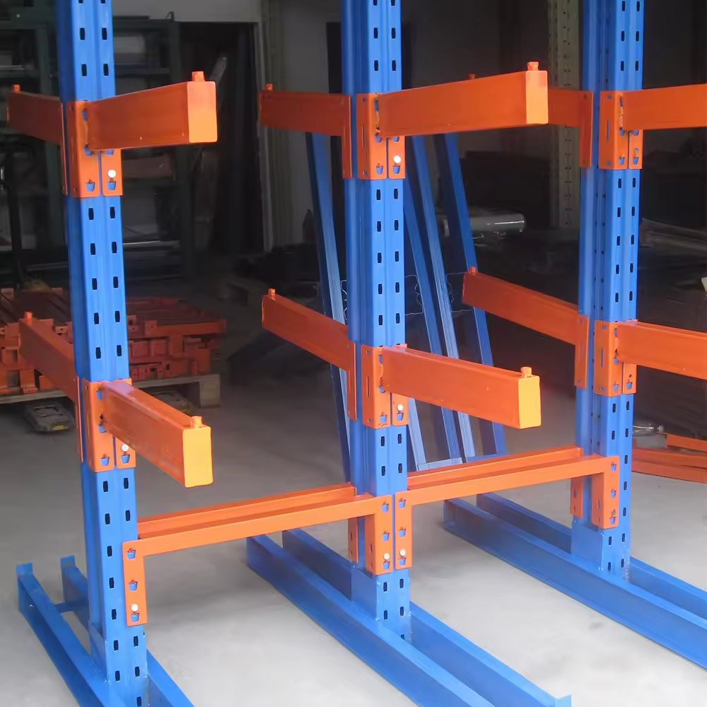 Durable Heavy-Duty Industrial Shelving Unit Adjustable Cantilever Arm Racks Racking System for Warehouse Storage