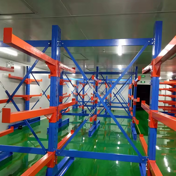 Adjustable Corrosion Protection Steel Pipe Storage Shelf Custom Warehouse Cantilever Rack System