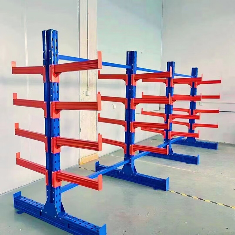 Adjustable Corrosion Protection Steel Pipe Storage Shelf Custom Warehouse Cantilever Rack System Custom Cantilever Shelf