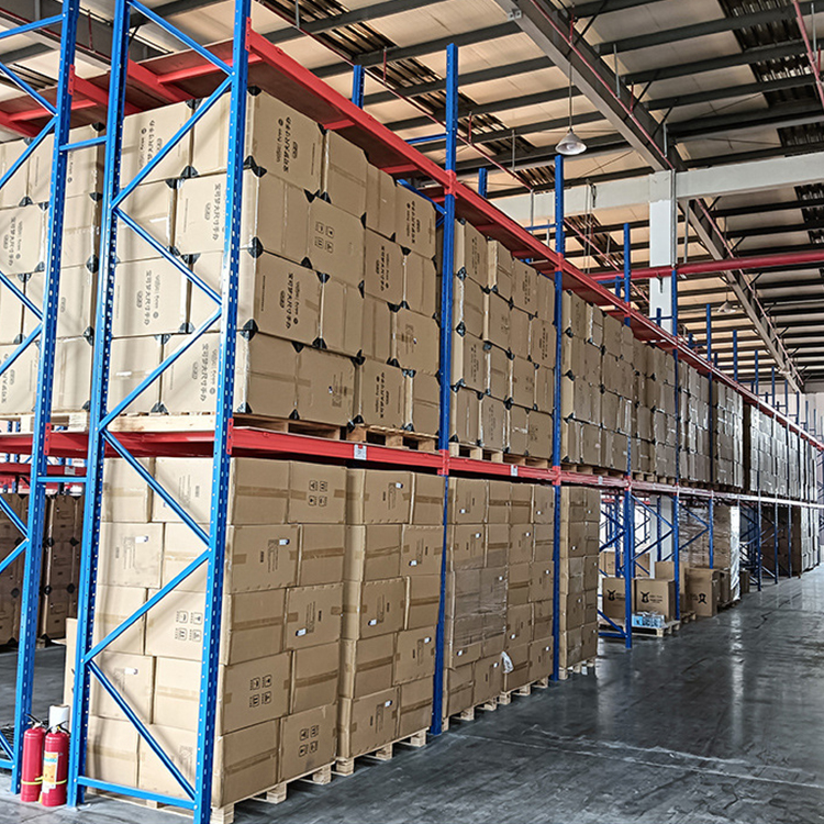 Heavy Duty Steel 5 Layer Adjustable Warehouse Storage Pallet Racking Systems Custom Service Beam Shelving Metal Pallet Shelf