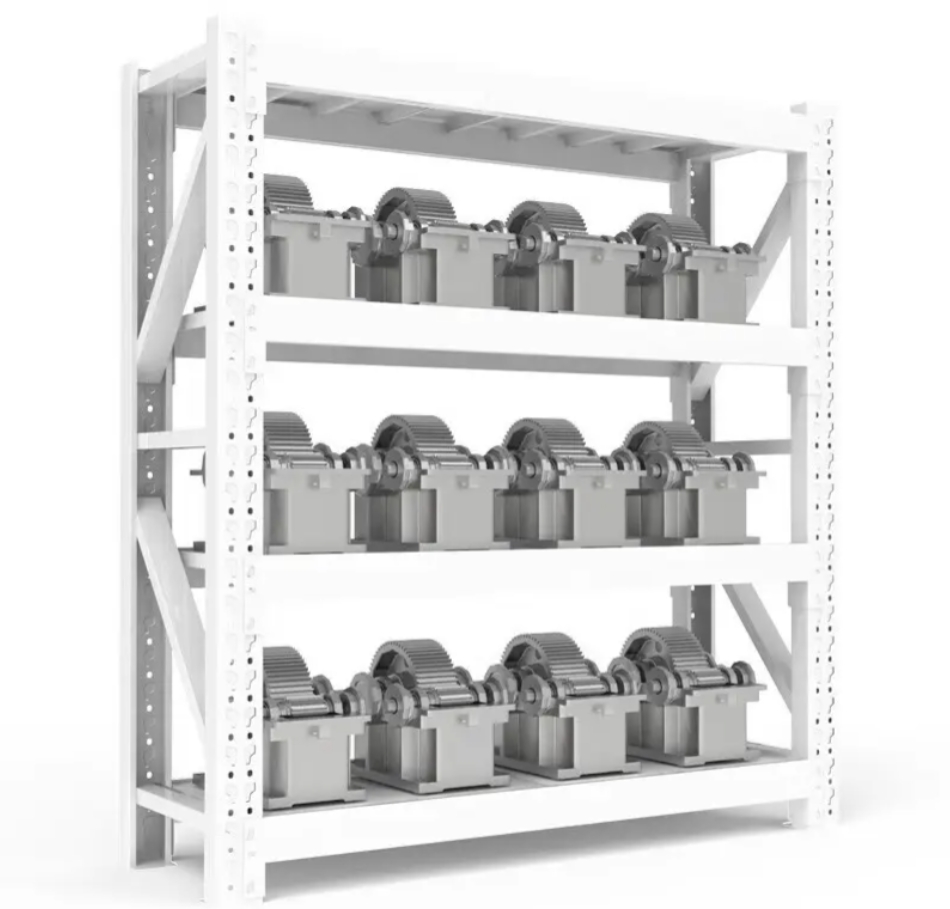 Customized Industrial Medium Duty Stacking Racks System Units Metal Rack Warehouse Steel Pallet Racking Galvanized Shelving