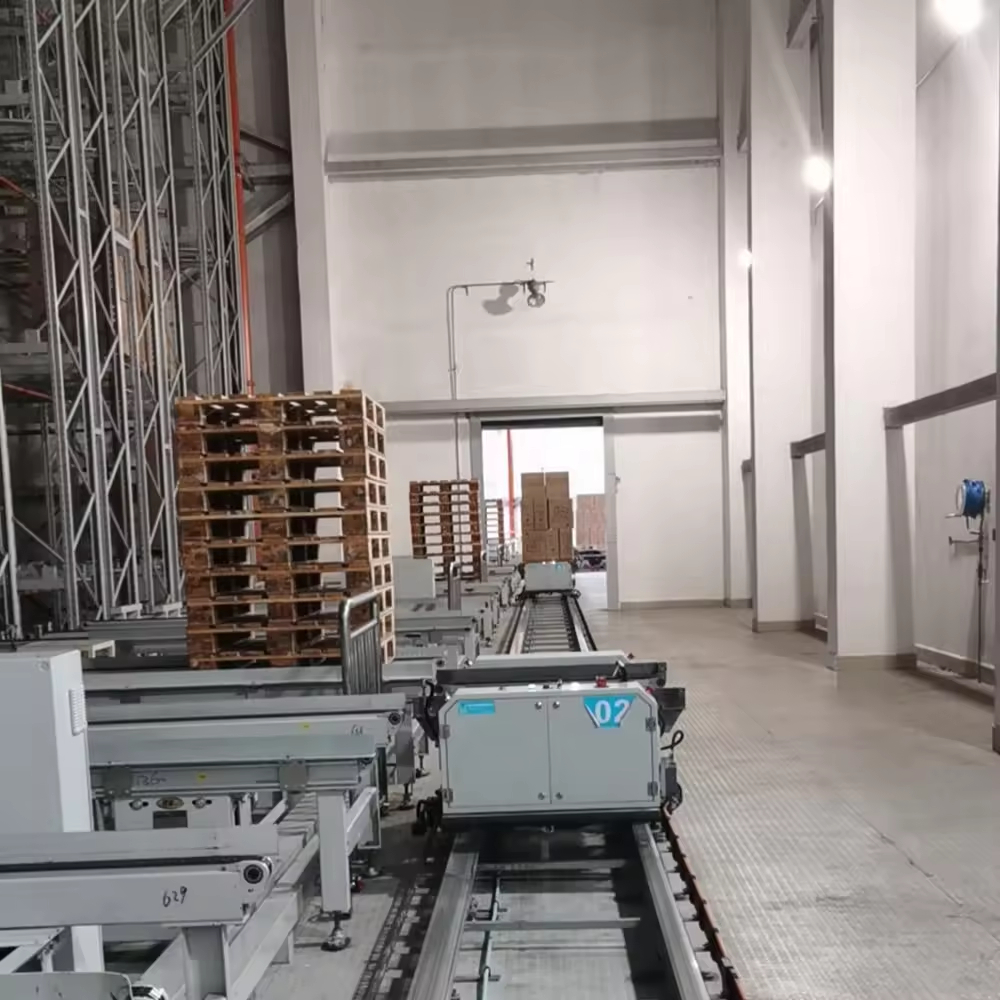 Warehouse Automation Equipment Radio Shuttle Rail Guided Vehicle Rgv for Automated Storage Retrieval System