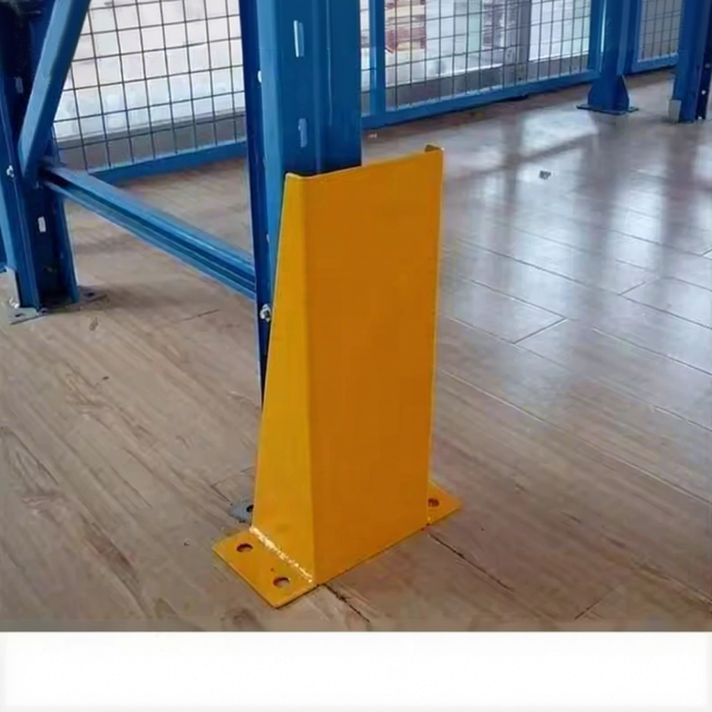 Warehouse Heavy Duty Pallet Rack Safety Protector Metal Steel Upright Protectors Shelf Foot Guard with Anti-Collision Design