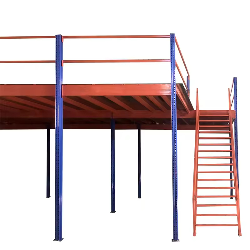 Metal Mezzanine Platform Heavy Duty Steel Mezzanine Floor System High Density Industrial Manufacturers Warehouse Storage Rack