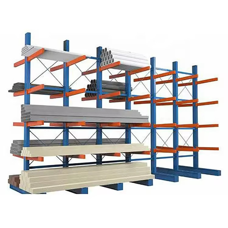 Adjustable Corrosion Protection Steel Pipe Storage Shelf Custom Warehouse Cantilever Rack System Shelves Ce Certified