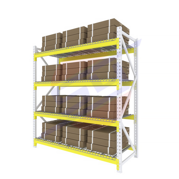 Steel Shelving 4 Adjustable Tier Height 200kg Load-bearing Metal Steel Rust-proof Warehouse Stacking Racks