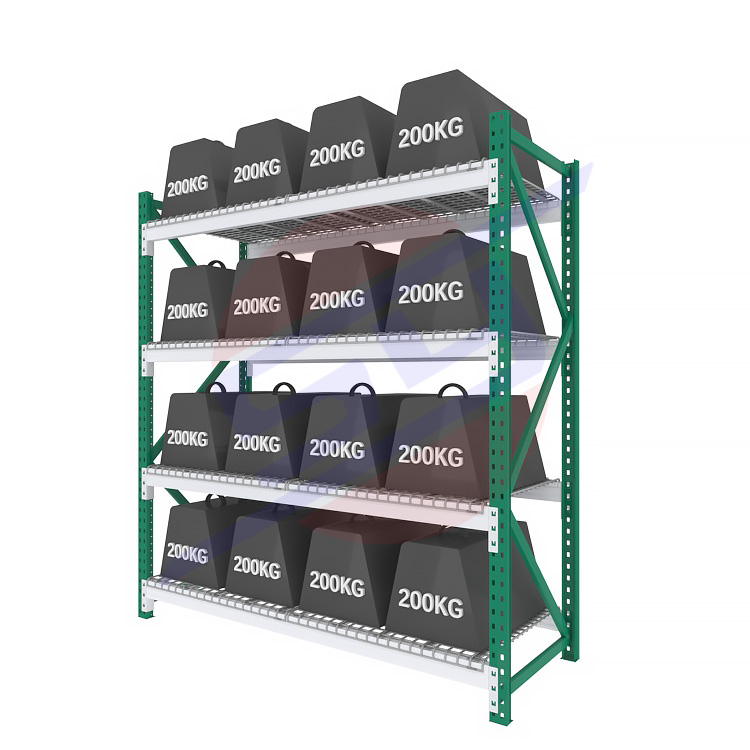 Customizable Heavy Duty Racking 4 Tiers Adjustable Metal Steel Beam Type Industrial Pallet Racking Storage Racks