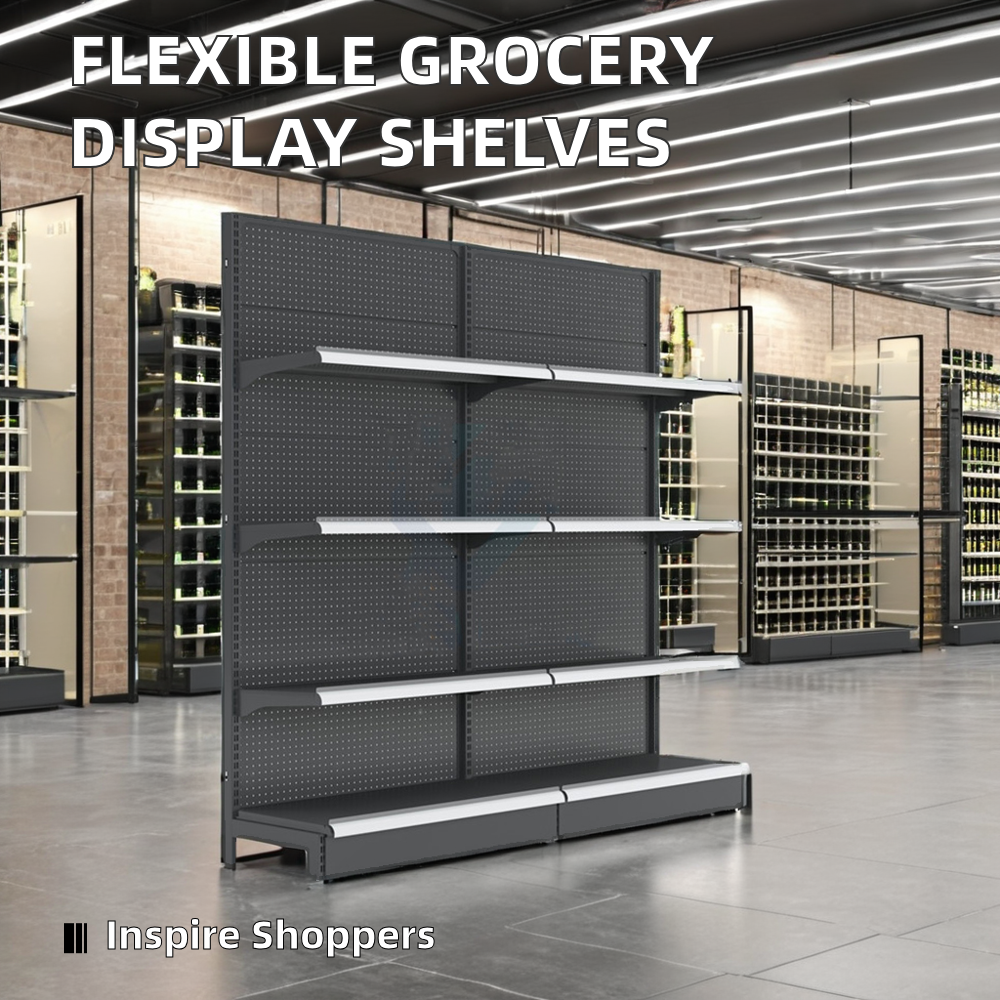 Supermarket Shelves Retail Racks Store Display Racking Grocery Shelf Convenience Store Storage Display Shelving