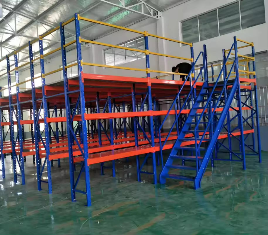 Heavy Duty Mezzanine Steel Shelving System Mezzanine Floor System Multi-level Rack Steel Mezzanine Floor Racking System Platform