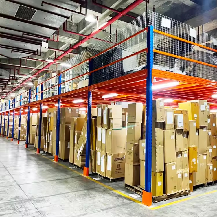 Modular Mezzanine Floor Rack System for Warehouse Storage | Custom Heavy Duty Steel Platform Manufacturer