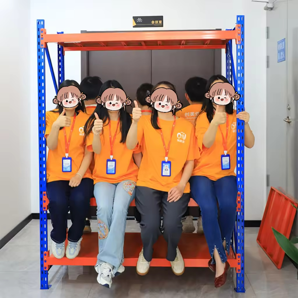 Customized 4-Tier Warehouse Rack 800kg/Tier Load Capacity Boltless Steel Storage Racking with Main and Sub Racks Assembled