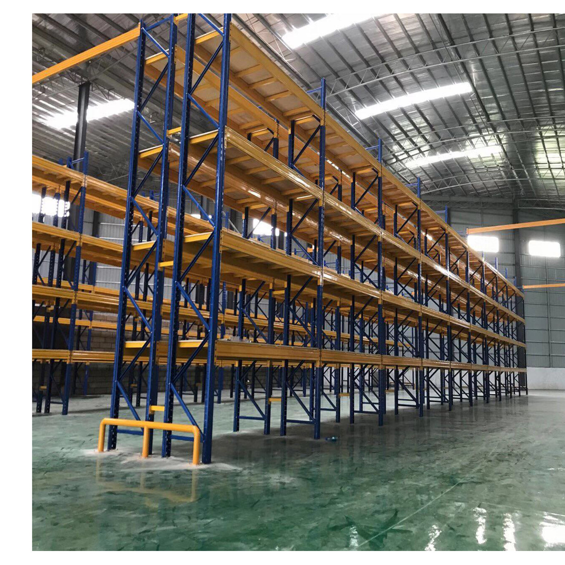 Sanyang Heavy-Duty Pallet Shelf Thickened Iron Frame Steel Laminate Warehouse Storage Beams Stacking Racks & Shelves