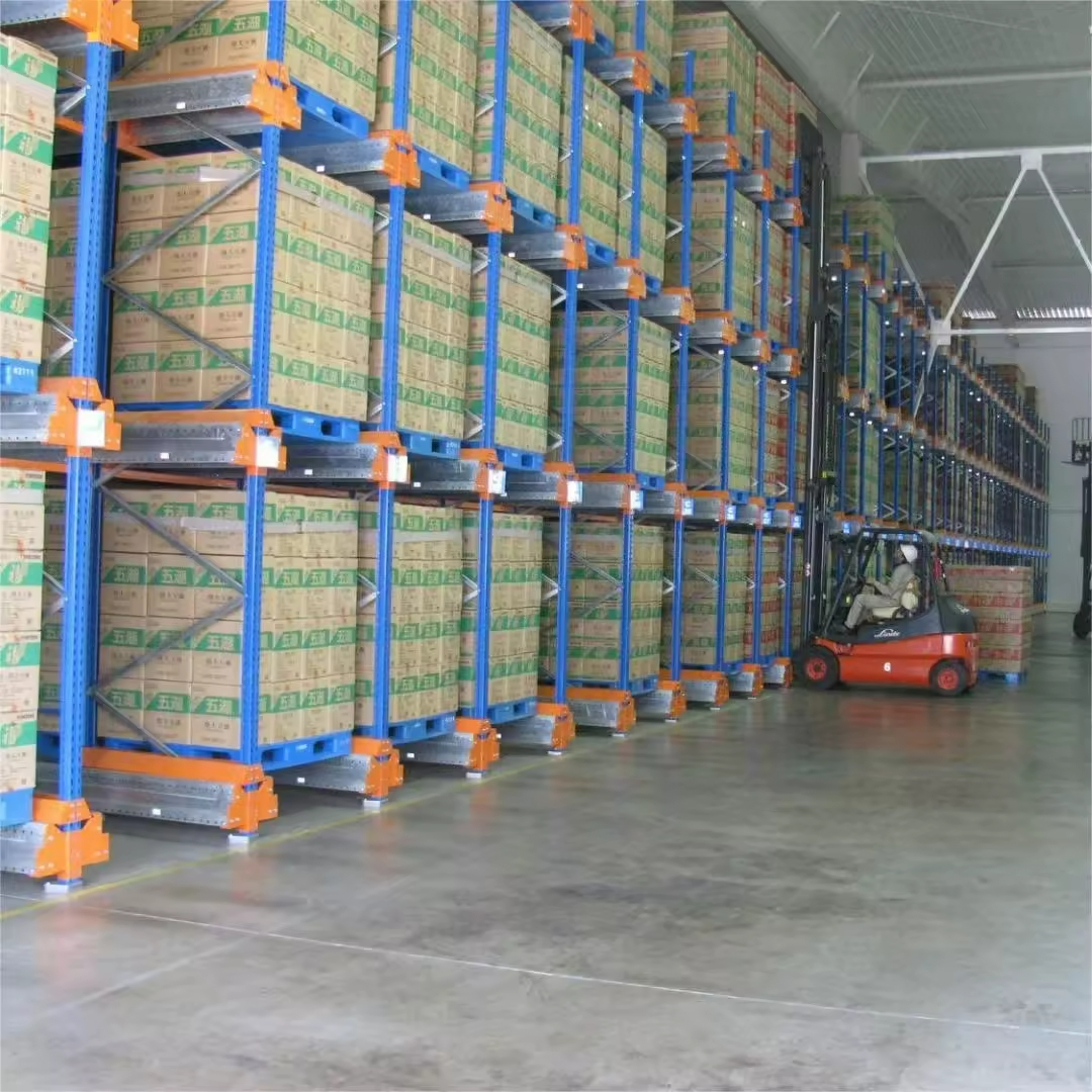 Industrial Racking Storage System Steel Multi Level Heavy Duty Drive-in Pallet Rack Stackable Shelving