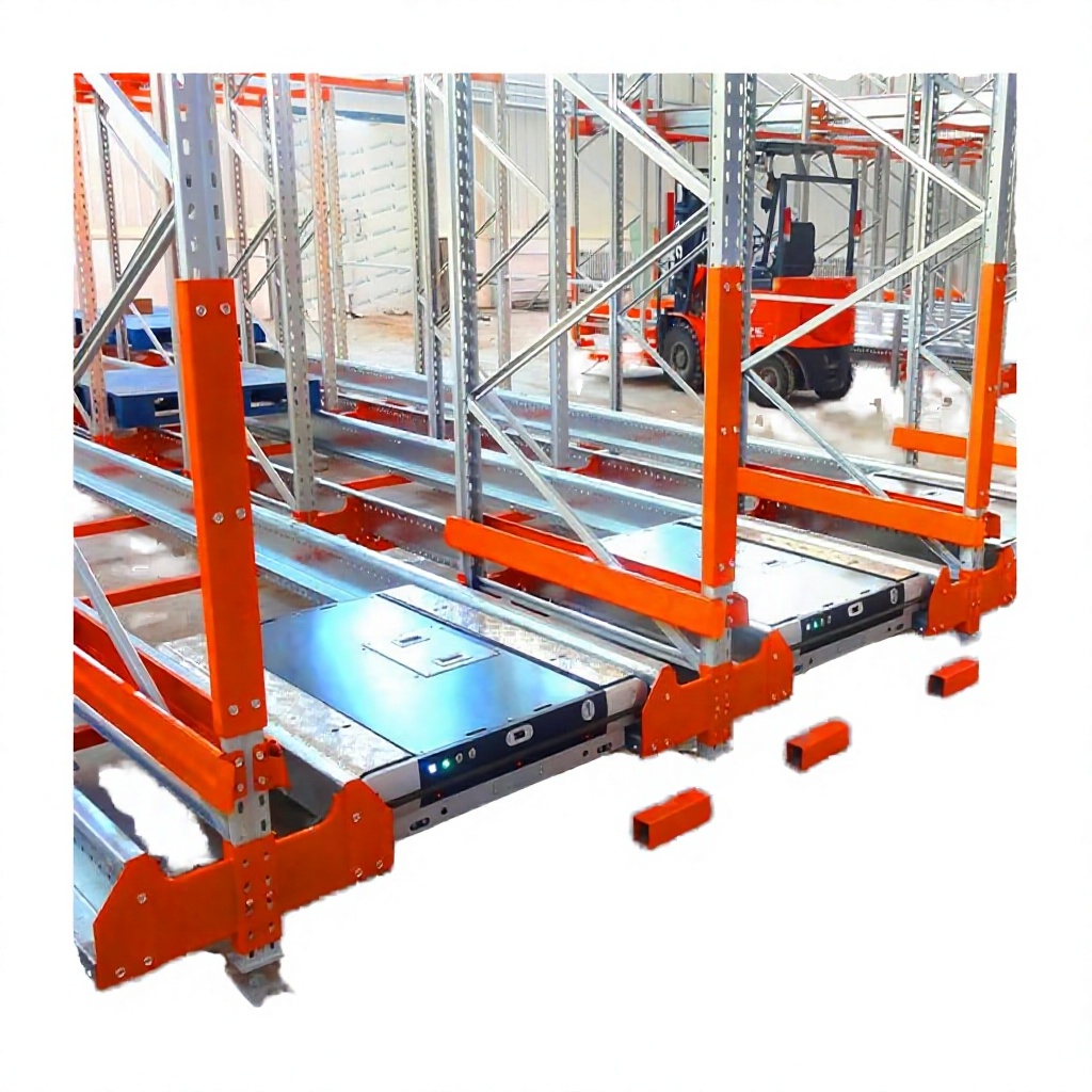 Factory Direct Automated 2 Way Radio Shuttle Rack System Storage Warehouse Steel Shelf Heavy Duty Pallet Racking for Cold Room