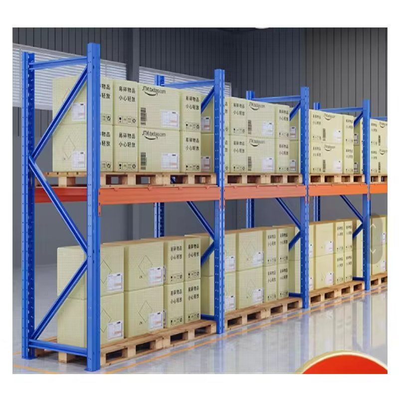 High Quality Customized Steel Pallet Shelf System Heavy Duty Shelves Display Stacking Racks for Industrial Warehouse Use