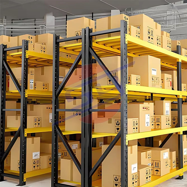 Medium Stacking Shelving Free Customization Available Thick Metal Steel Frames Boltless Quick Install Shelving Racks