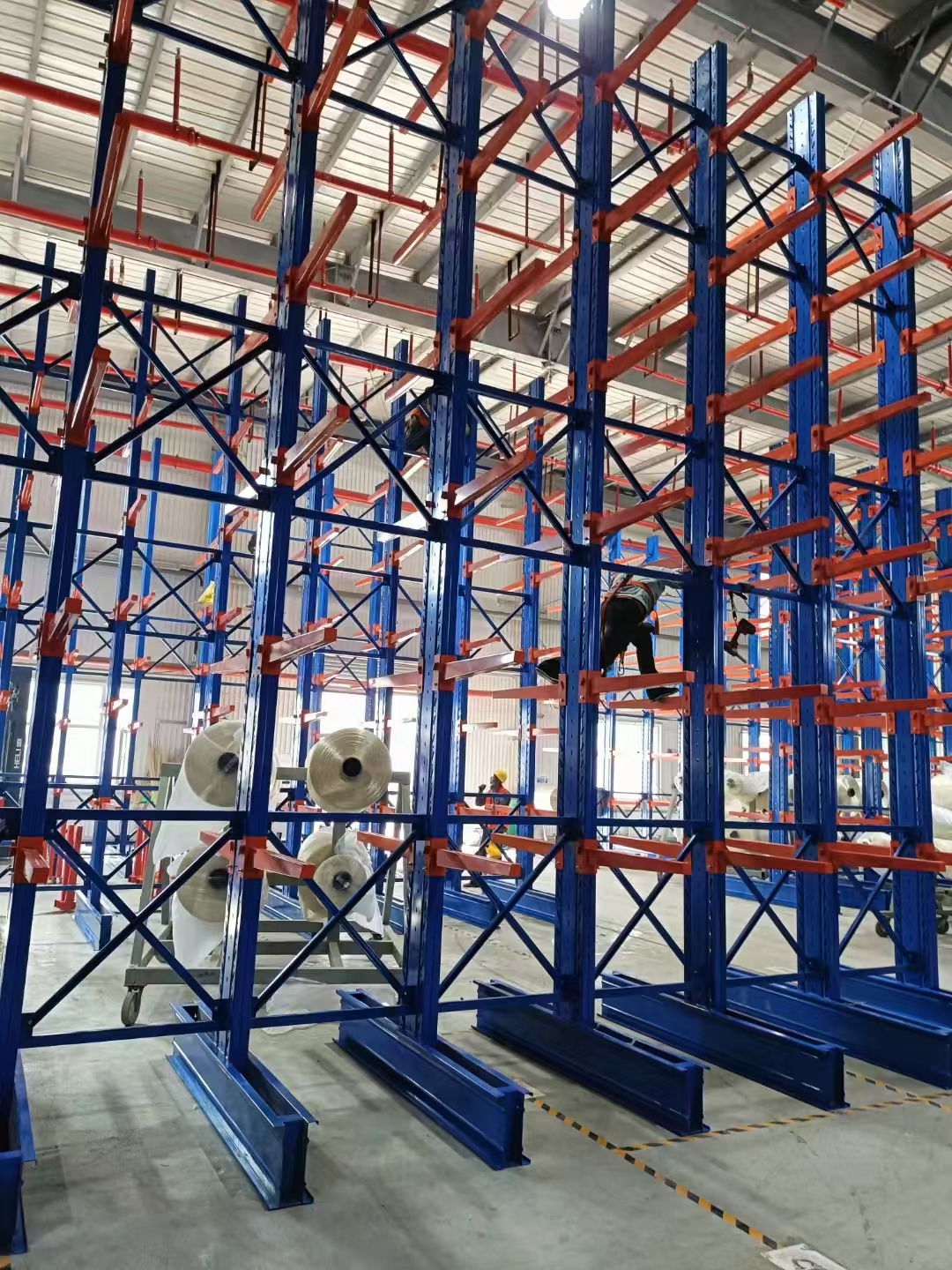 Installed Cantilever Racking