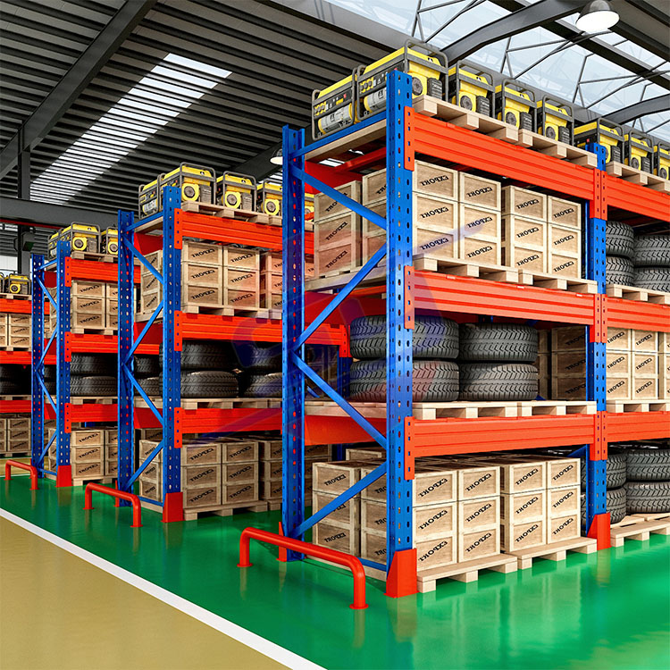 High Quality Industrial Pallet Steel Beam Heavy-Duty Selective Racking System Powder Coating Corrosion Protection for Warehouse