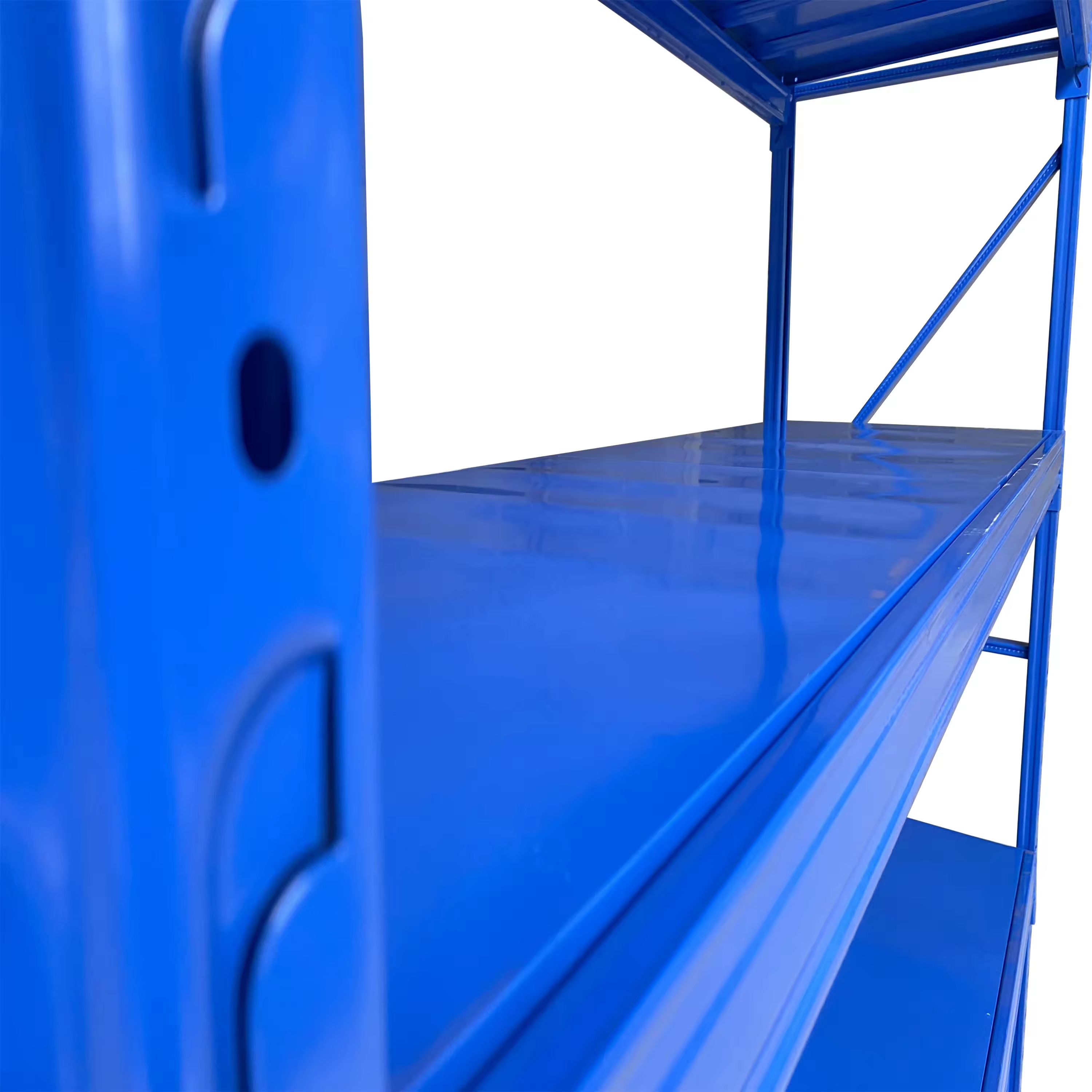 100KG Steel Light Duty Shelves Each Floor Electrostatic Adsorption Spraying Garage Shelves Stacking Racks Pallet Rack