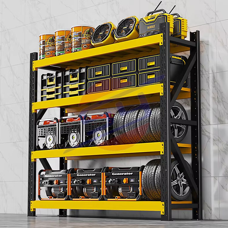 Hot-Selling 4 Adjustable Metal Steel Stacking Shelves Racking Units Medium-Duty 5 Layer Rack for Warehouses