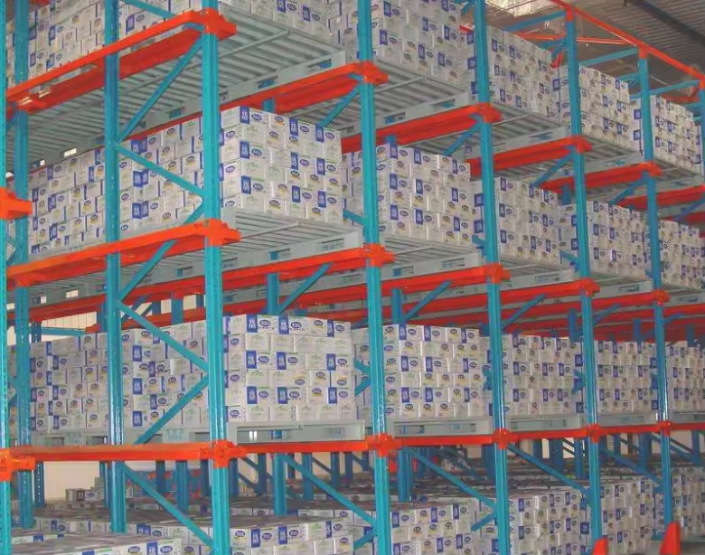 Shuttle Rack System / Pallet Runner High Density Industrial Warehouse Storage Pallet Rack Shuttle Racking