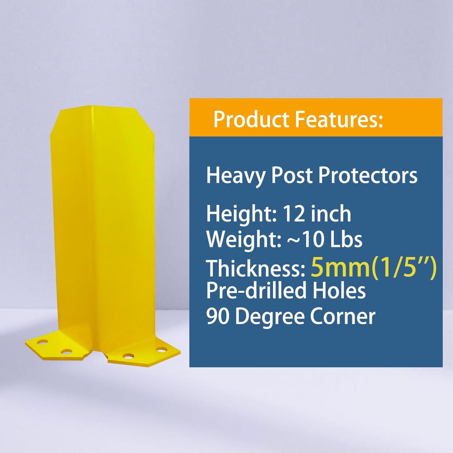 Storage Racking Upright Rack Column Guard Corner Protector Steel Pallet Rack Protectors with Corrosion Protection