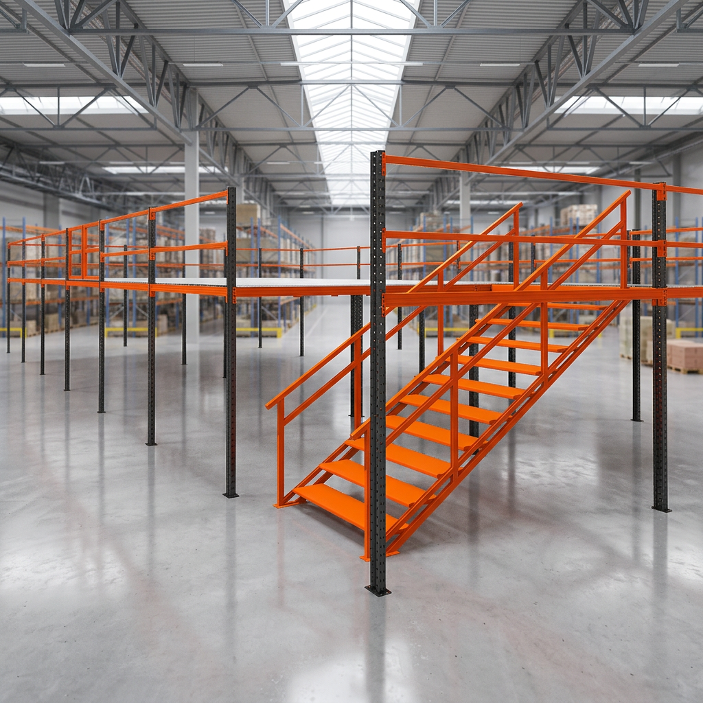 CE Certified Steel Platform Floor System High Density Industrial Manufacturers Warehouse Storage Mezzanine Platform