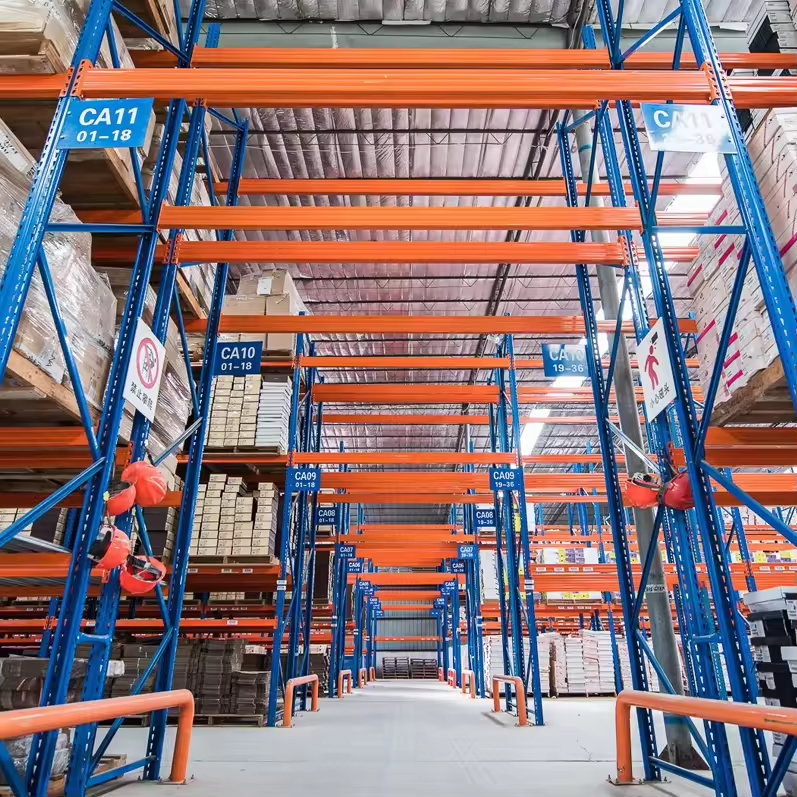 Factory Direct Heavy-Duty 5-Layer Steel Storage Rack Industrial Boltless Powder Coated Pallet Stacking Racking