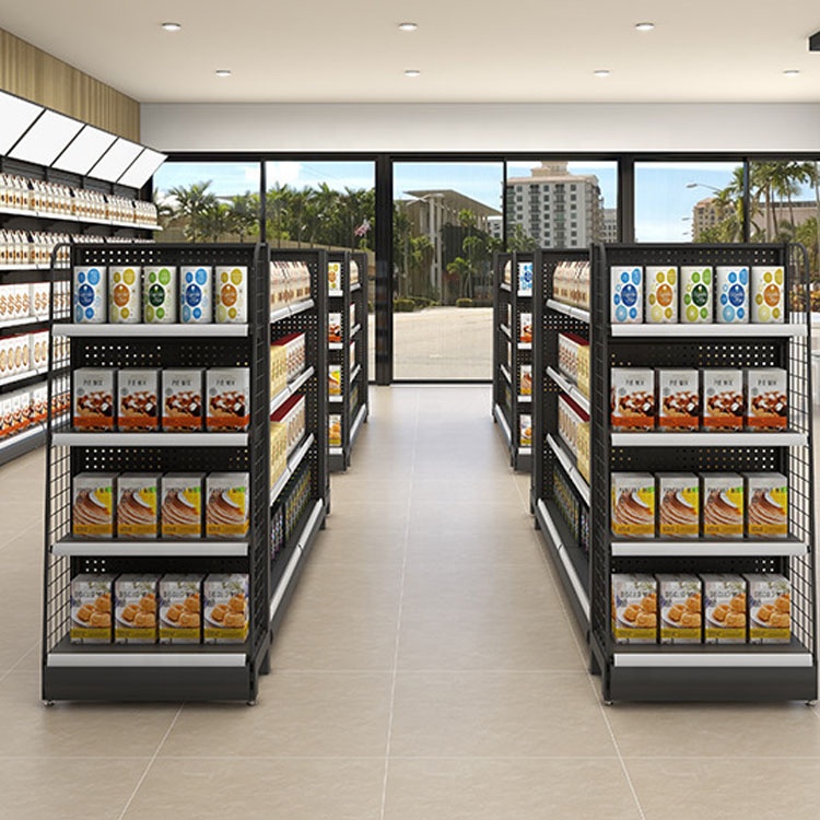 Adjustable Disassembled Multi-Functional Supermarket Gondola Shelving Retail Display Rack for Sale With Free 3D Design