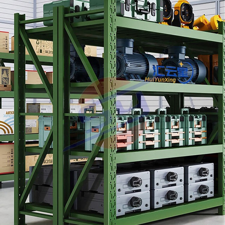 Adjustable Heavy Duty Racking 4 Tier Metal Boltless Storage Racking Industrial Steel Racking 500KG Suitable for Warehouses
