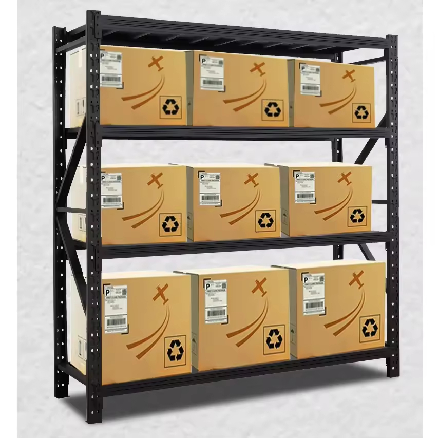 High-quality Adjustable Metal Medium-sized Shelves Industrial Corrosion-resistant Warehousing Shelves Warehouse Shelving Units