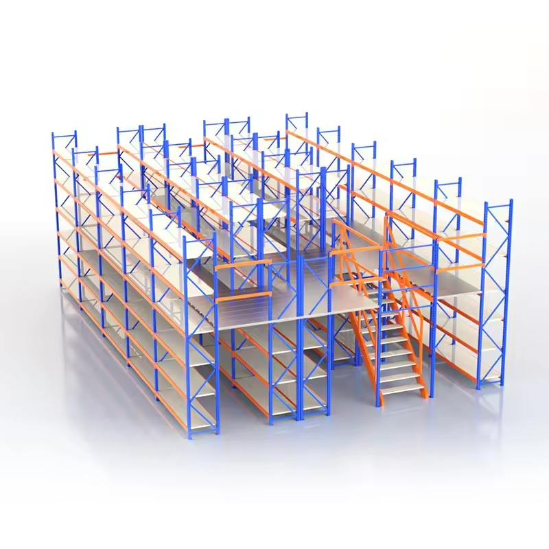 1 2 3T Warehouse Racks Heavy Duty Mezzanine 12345 Square Meter Steel Platform Mezzanine Second Floor Racking System