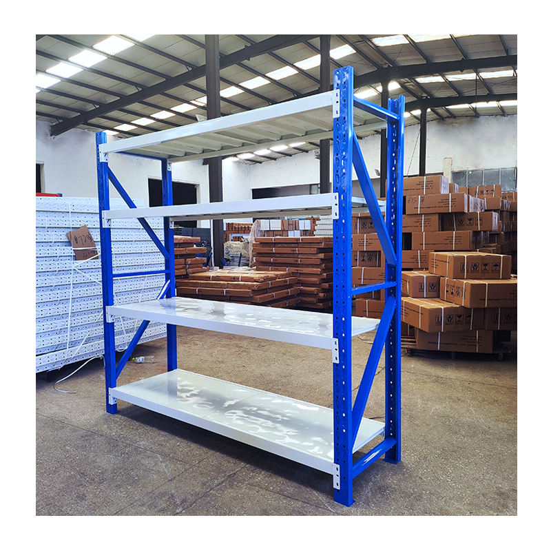Factory Steel 800KG Load-Bearing Display Racking Unit Multi-Layer Powder Coated Warehouse Pallet Racking Stacking Shelves
