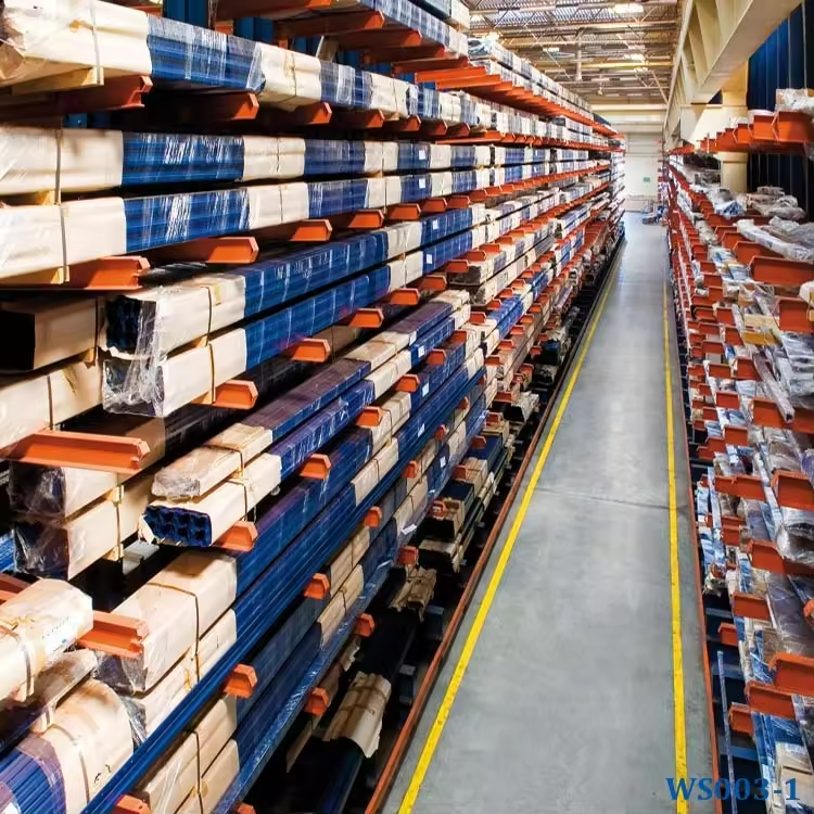 Adjustable Corrosion Protection Steel Pipe Storage Shelf Custom Warehouse Cantilever Rack System Shelves Ce Certified