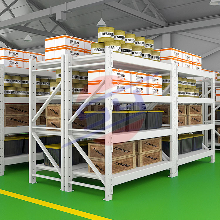 Customizable Warehouse Racking Metal 4 Tier Adjustable Pallet Racking System Garage Storage Ceiling