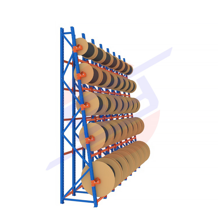 Heavy-Duty Steel Cable Reel Racks for Warehouse Storage Factory Wholesale Corrosion Protection Feature