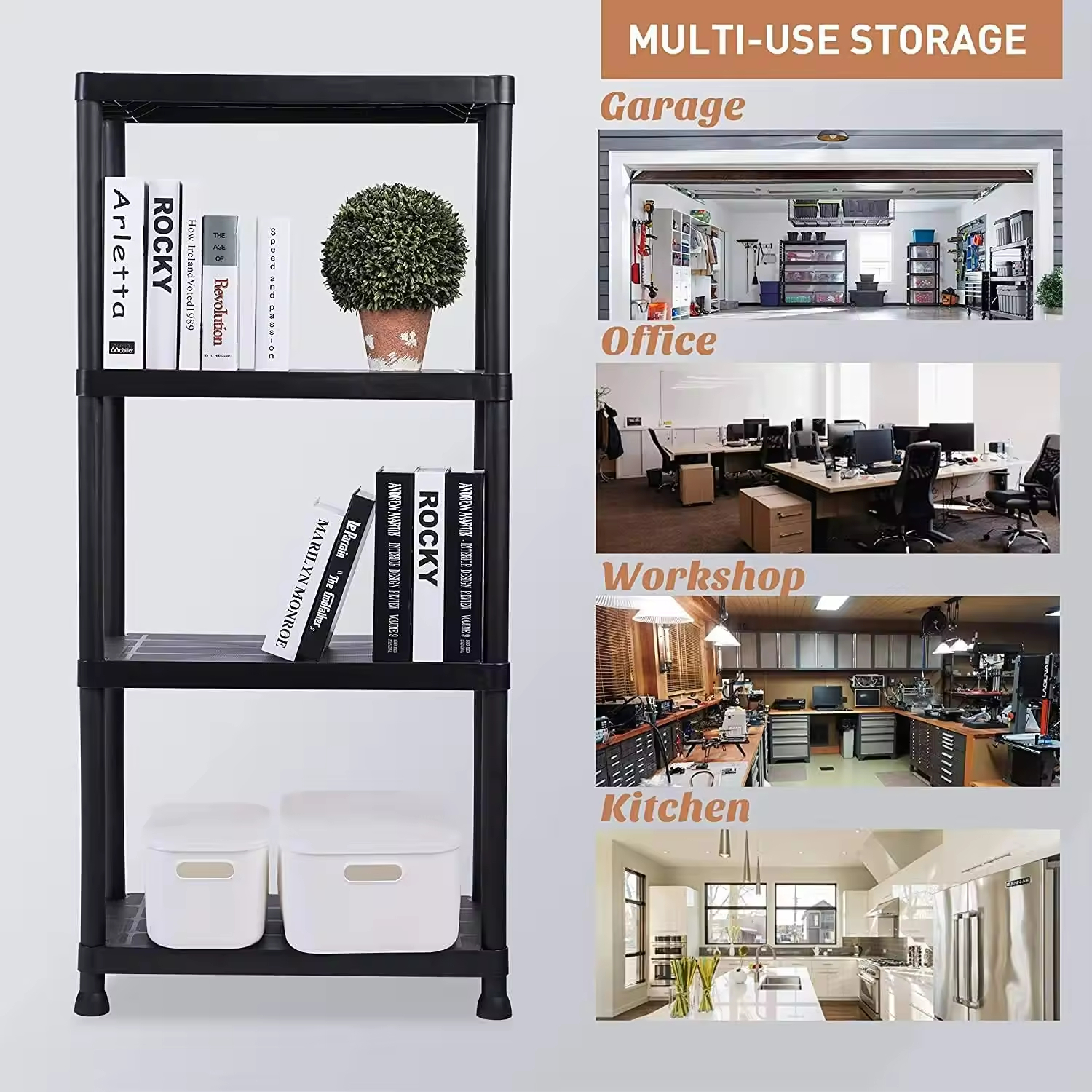 Hot Independent Waterproof Steel Shelves Shelf Manufacturers Industrial Style Shelf Shelf Rack for Garage