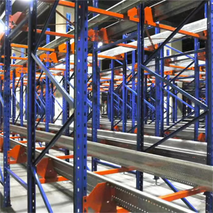 First-In-First-Out Automated Warehouse Pallet Racking System Storage Racking Stacking Racks Cold Storage Radio Shuttle Rack