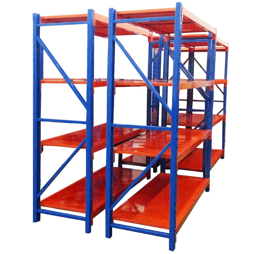 2025 New Racking Heavy Duty Racking 4 Tiers Adjustable Metal Boltless Storage Racking Industrial Steel Racking