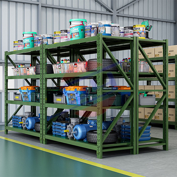 Metal Heavy Duty Racking 5-Layer Metal Boltless Storage Racking Industrial Customized Palletized Racking